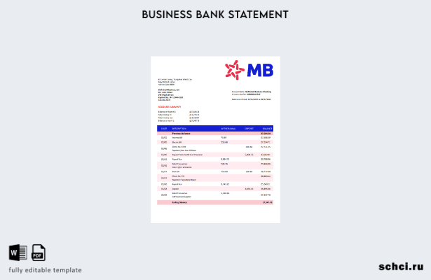цифровая загрузка заявления о компании МБ Банка в формате Word и PDF шаблона